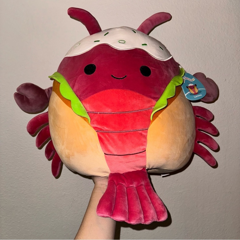 16” Lorno the Lobster Roll Squishmallow
